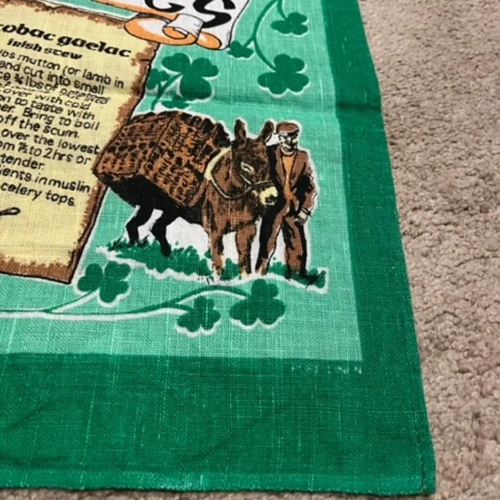 Irish Linen/Cotton Tea Towel ~ Traditional Irish Recipes 19